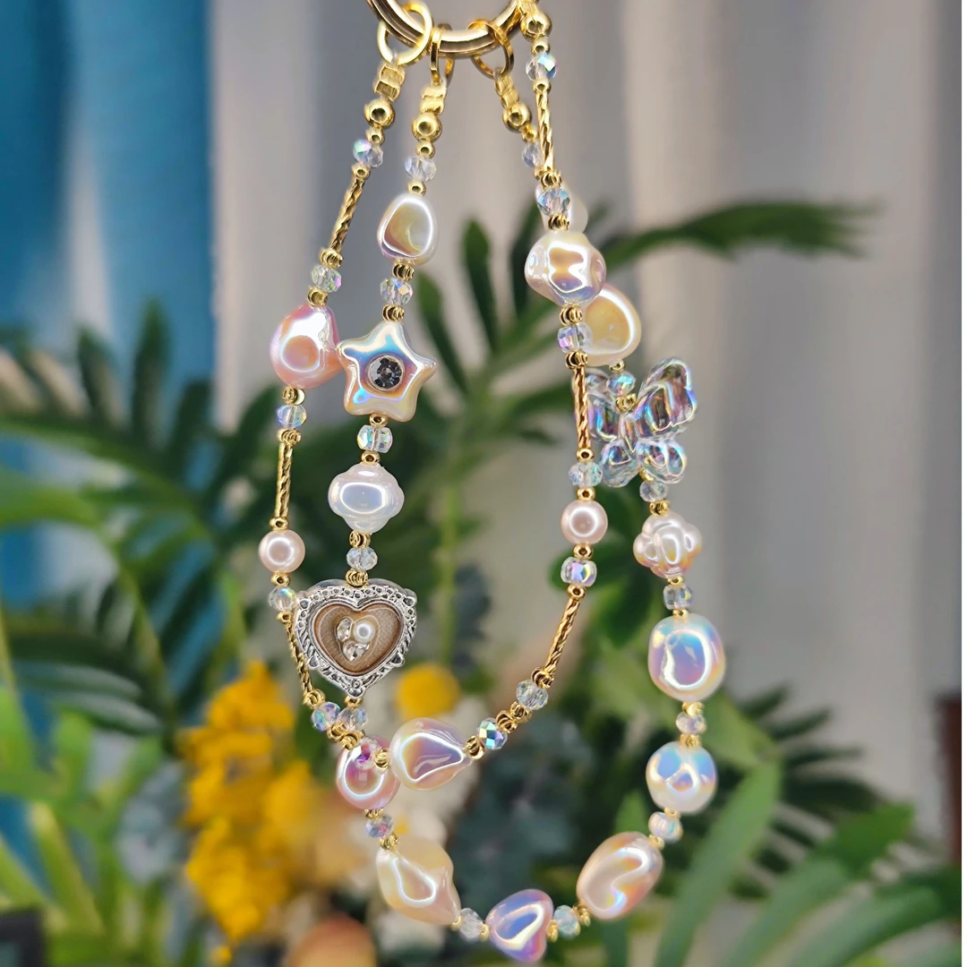 507 小眠羊工作室原创手机链防丢挂链女款手工通用网红短款可爱