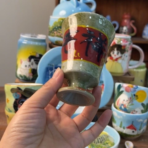 炉景德镇釉下手绘陶瓷