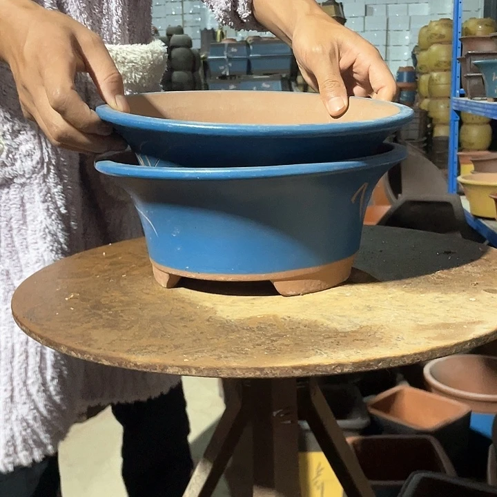 27-27蓝票口花盆花盆