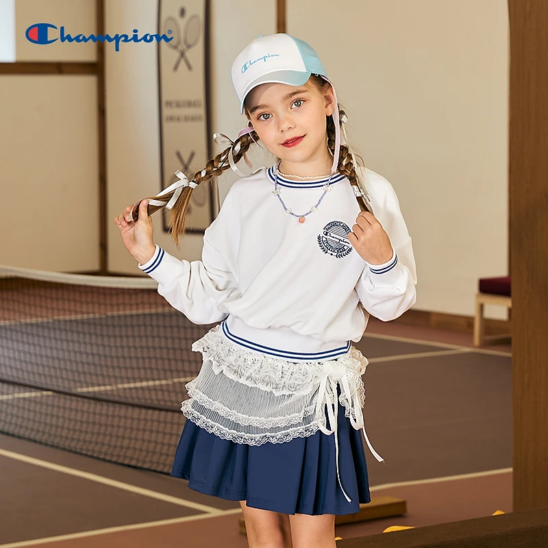 【儿童节礼物】Champion25春季潮流经典圆领套头卫衣CK-BS005