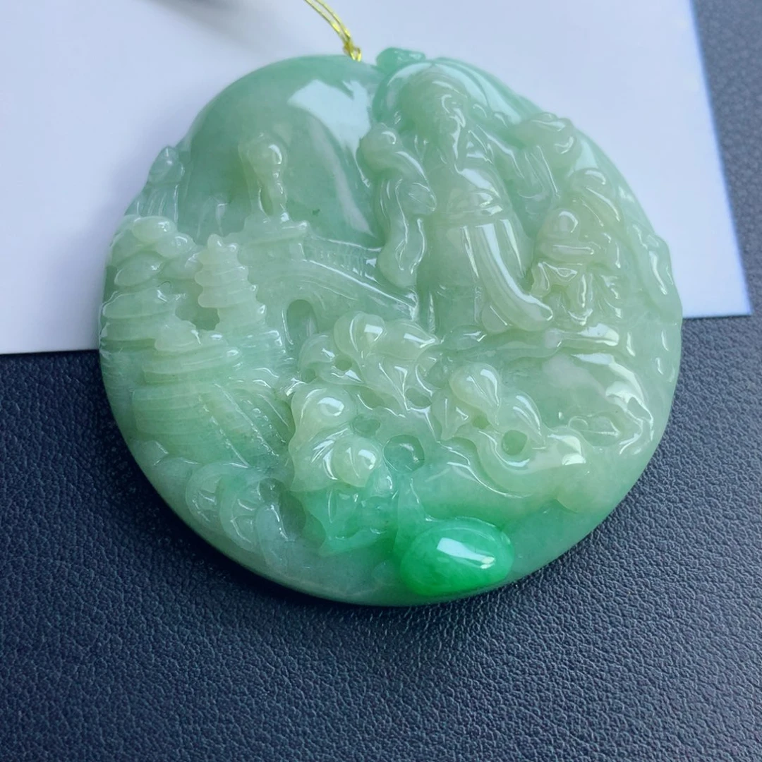 颈饰未镶嵌翡翠财爷
