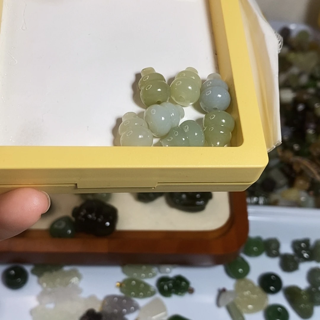 和田玉未镶嵌手链微瑕有棉水线打包处理不退不换