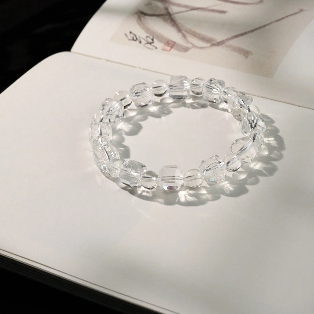 【净灵】·天然白水晶手串  普陀山  （天然珠宝多样性发）