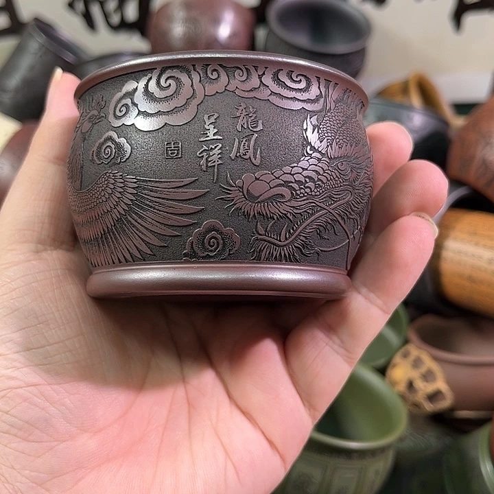 茶杯紫砂全手工紫砂主人杯