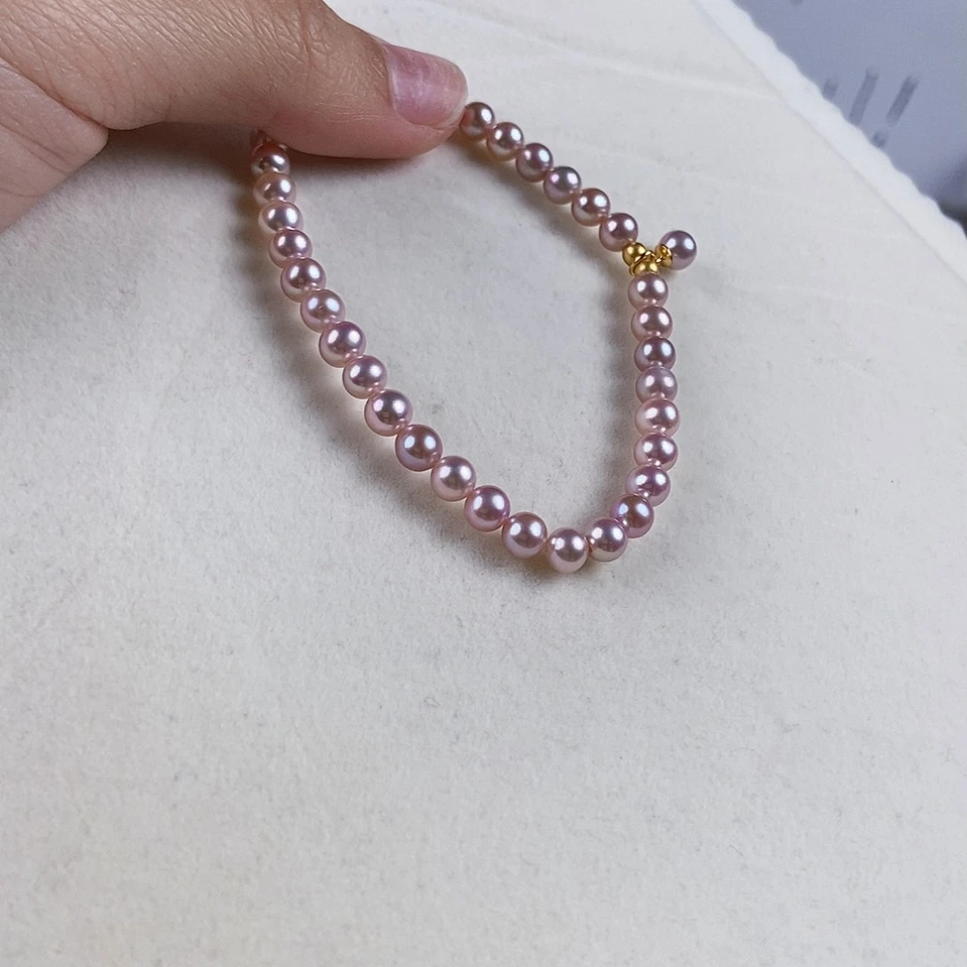 淡水珍珠手绳银S925镶嵌