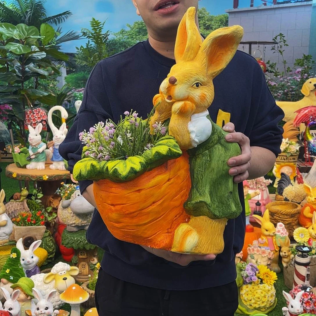 红陶花园庭院摆件