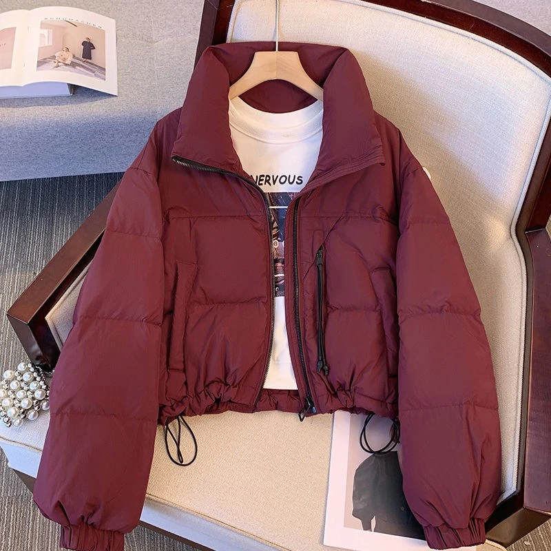 外贸棉服女士短款立领韩板宽松休闲棉袄韩板小个子2025年冬季新款