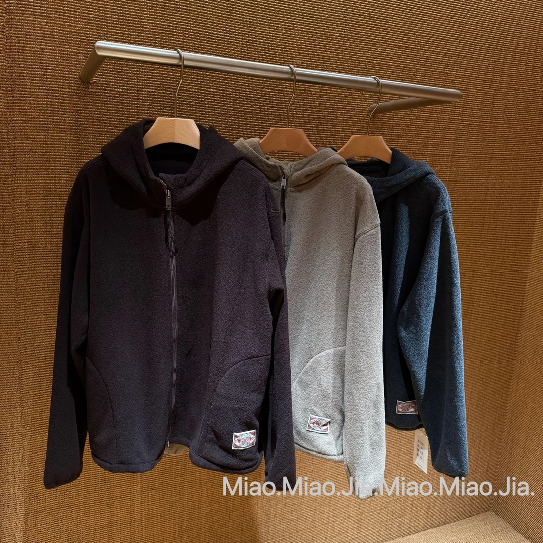 /苗苗家/『风旅人』连帽设计休闲减龄宽松上衣百搭外套女厚款双面绒