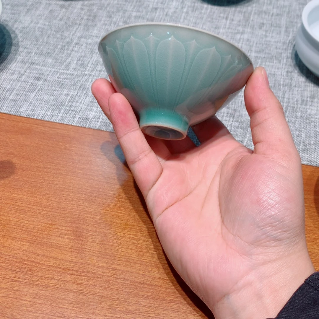 蓝***海龙泉青瓷茶具杯子