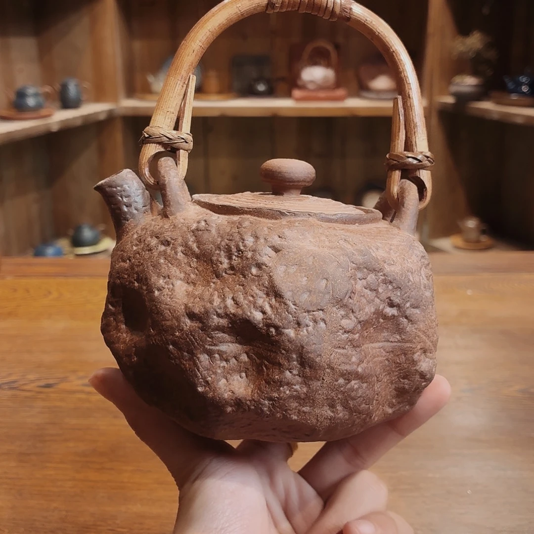 柴烧老岩泥茶器皿