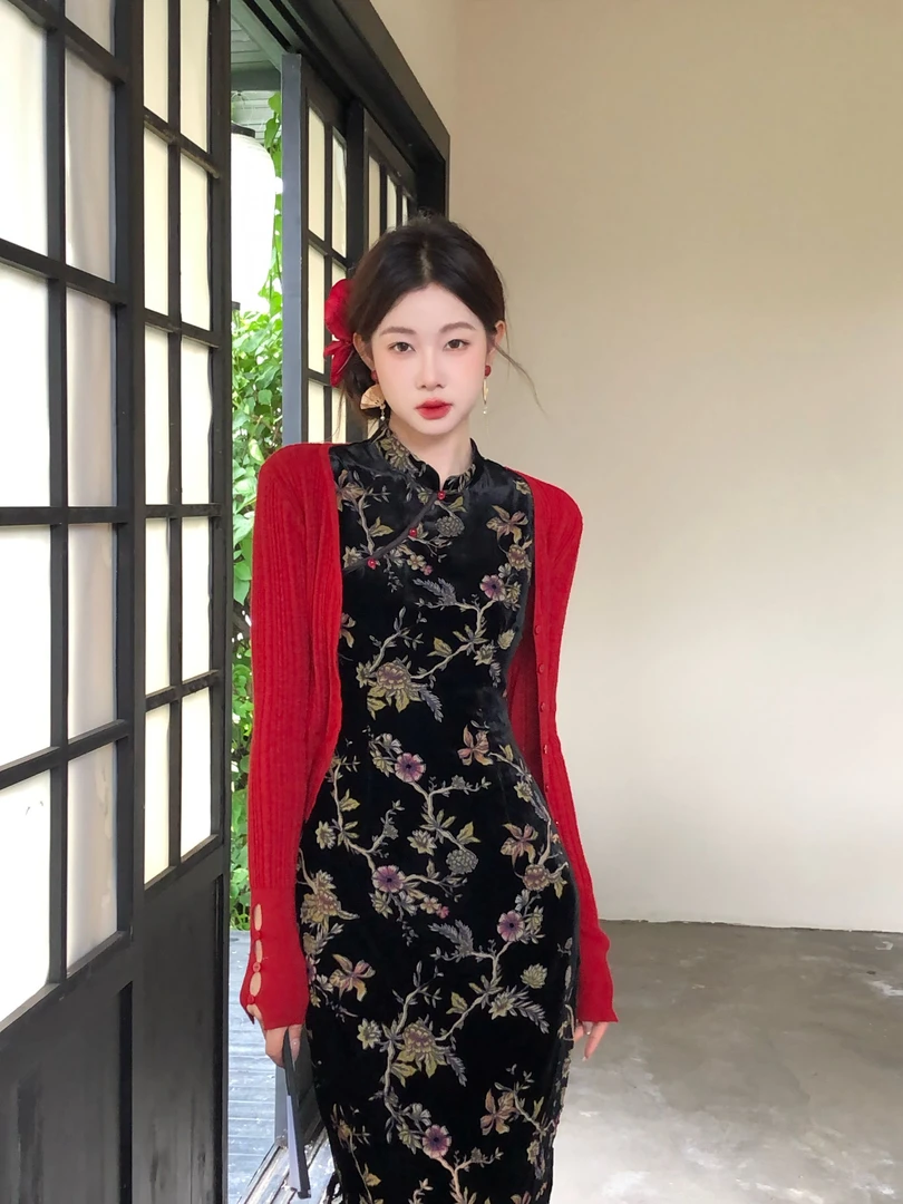 EIA一尧新中式国风【淮安】早秋毛织开衫气质百搭显白日常显瘦书香