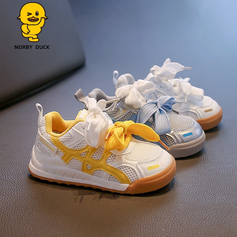 NORBY DUCK/诺比小黄鸭秋季儿童运动鞋新款男童德训鞋女童阿甘鞋
