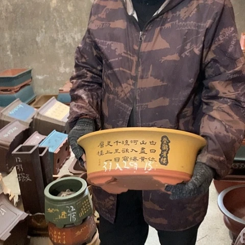 紫砂花盆手工制作