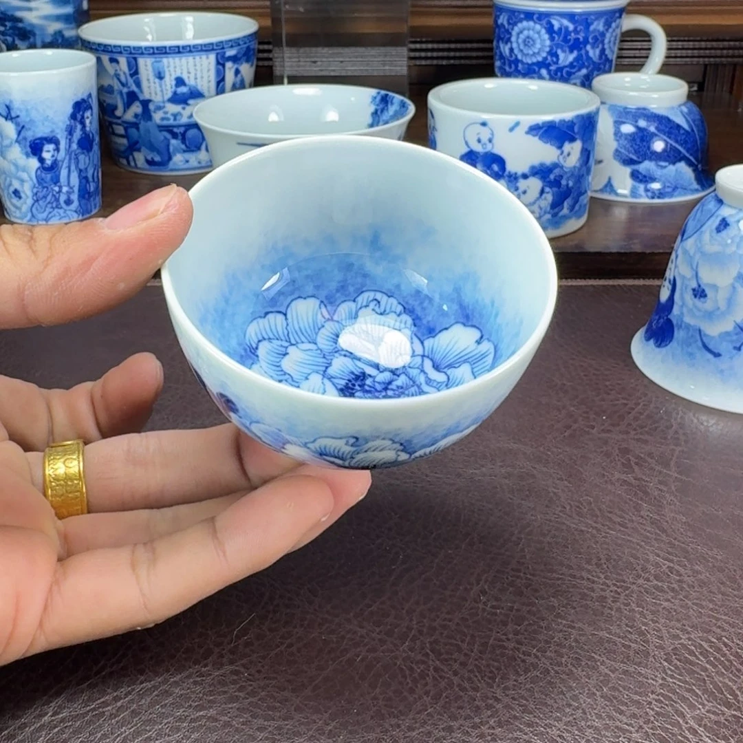 k***i瓷片当代景德镇陶瓷手绘茶具