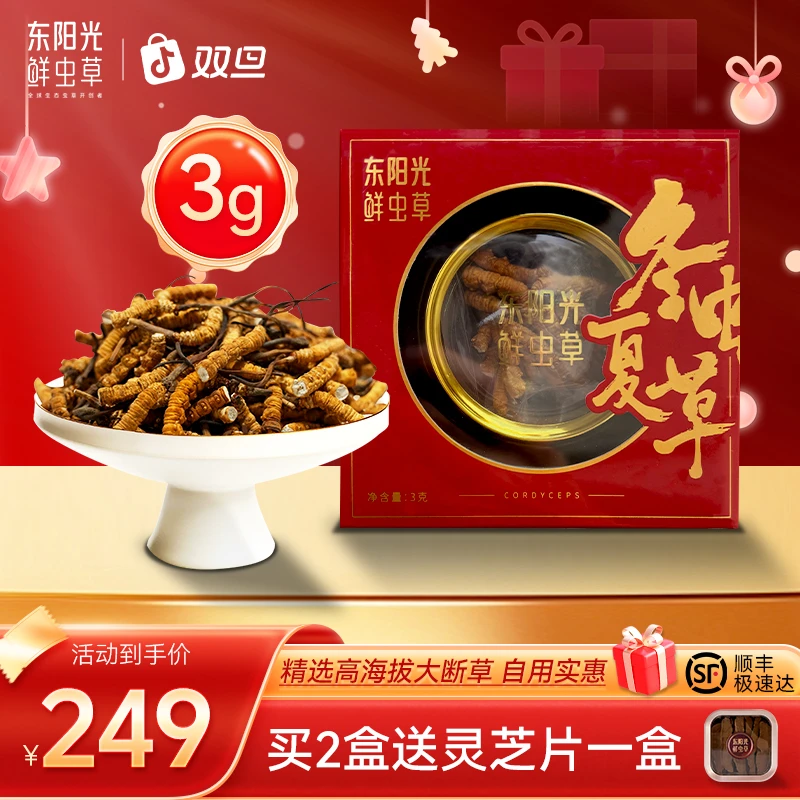 东阳光冬虫夏草精选特大断草礼盒装高性价比正宗虫草自用滋补推荐
