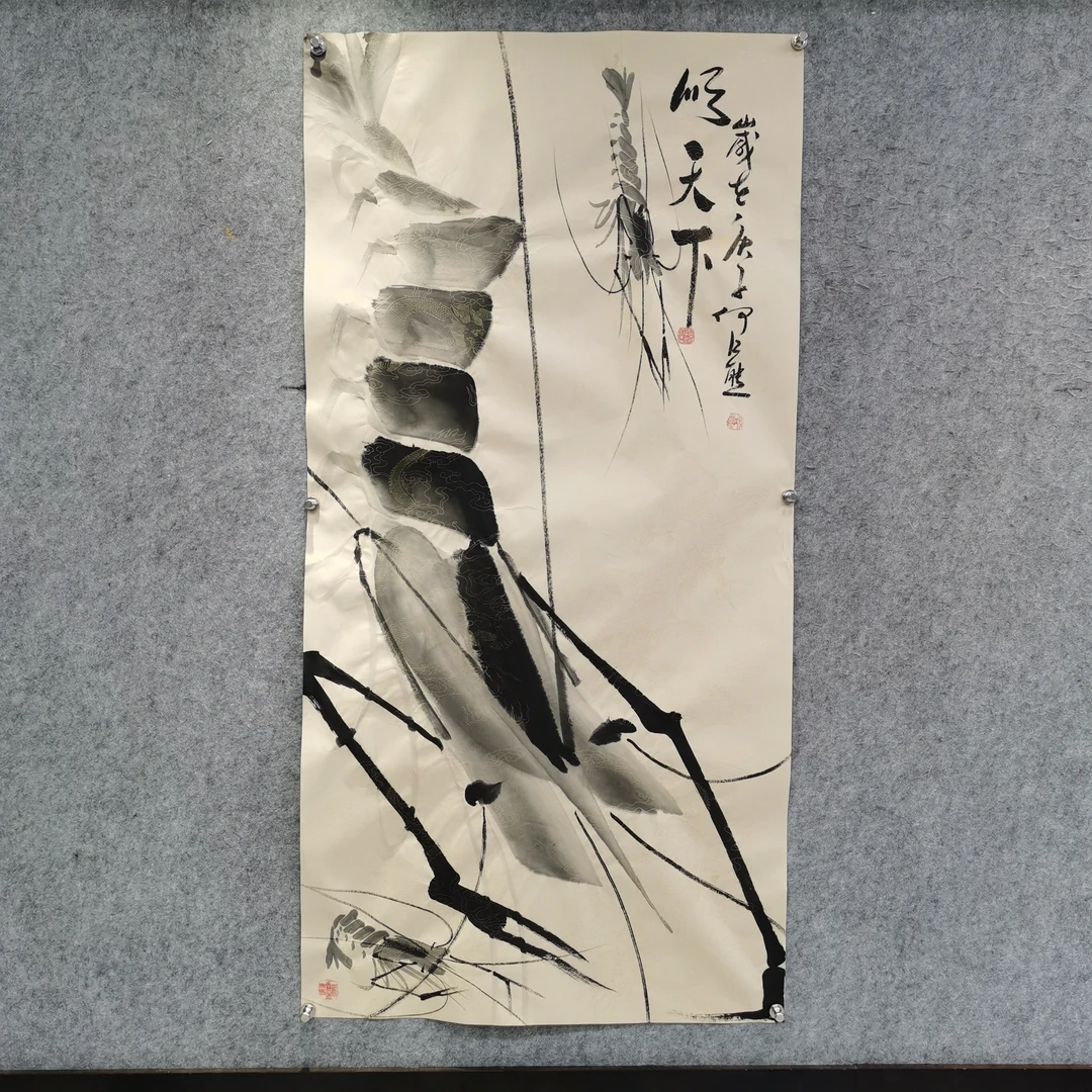 国画《顺天下》墨左 何江熊绘画作品 四尺 宣纸