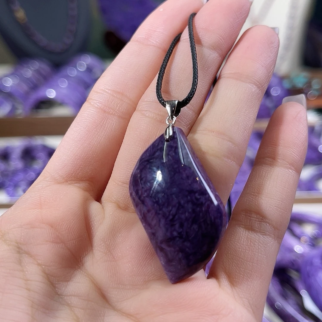 未镶嵌查罗石（紫龙晶）吊坠