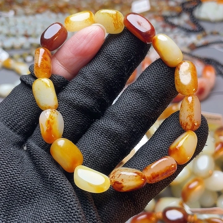 和田玉未镶嵌手链