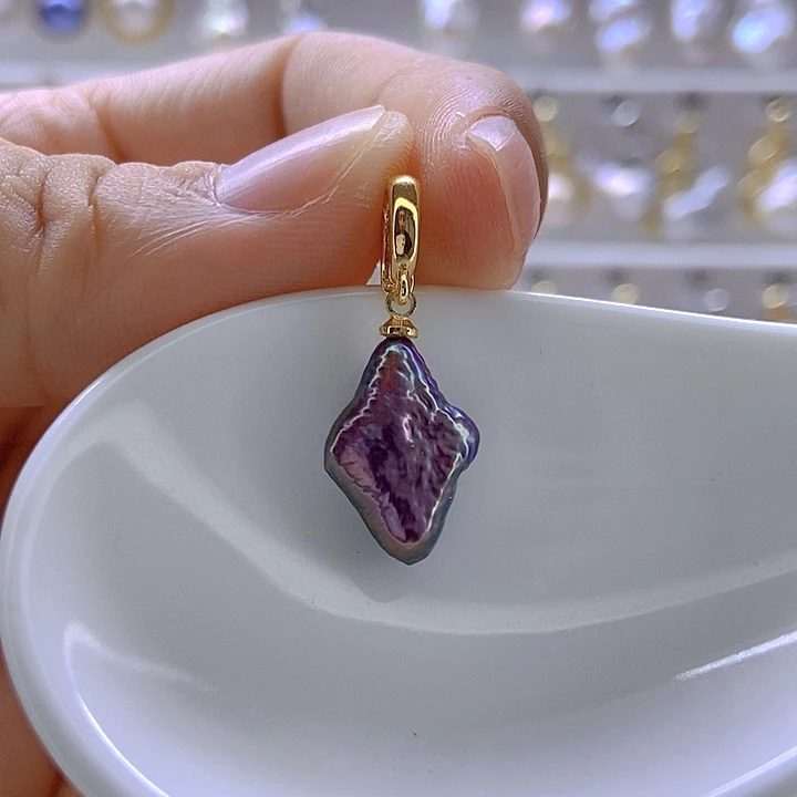 淡水珍珠颈饰银S925镶嵌85