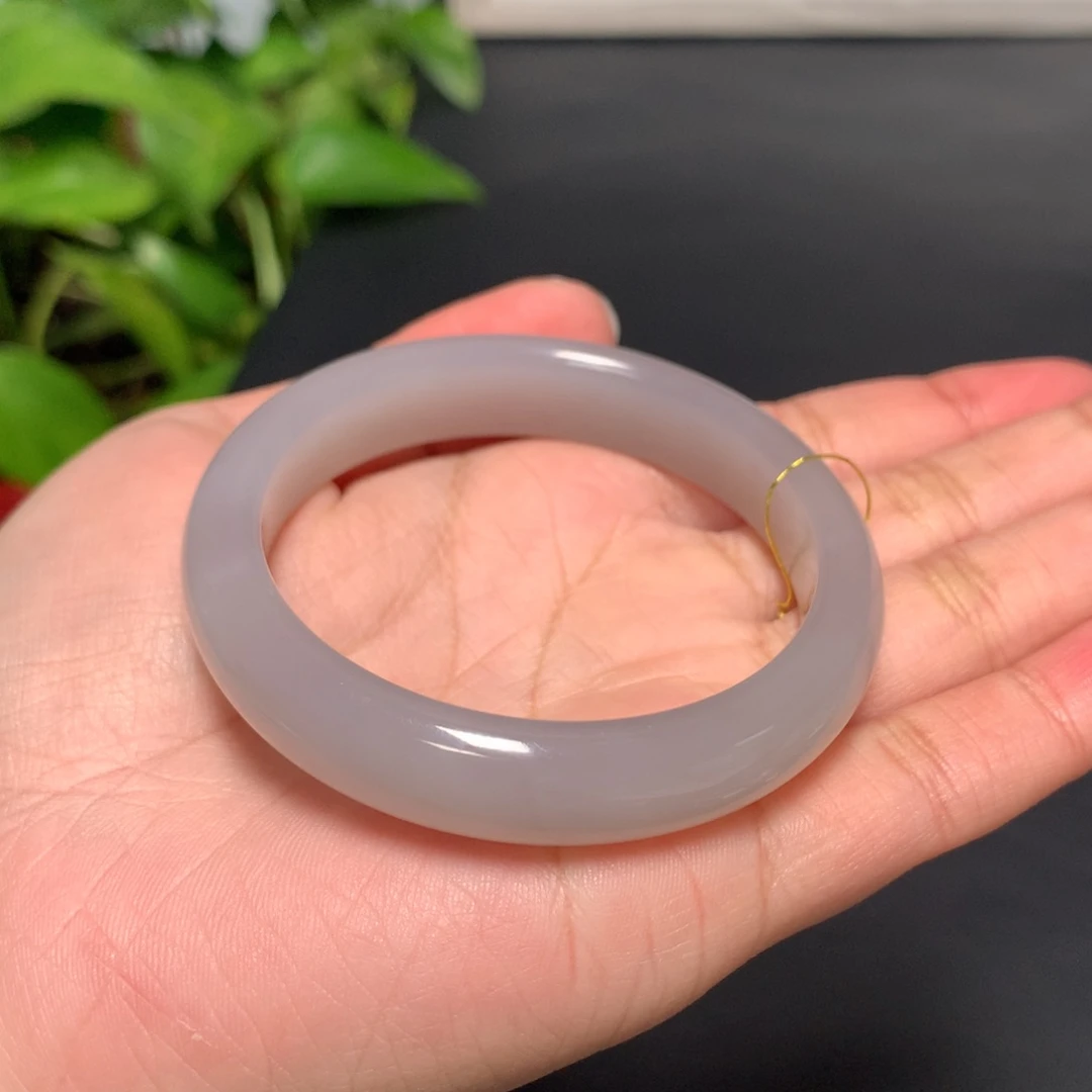 和田玉手镯未镶嵌53