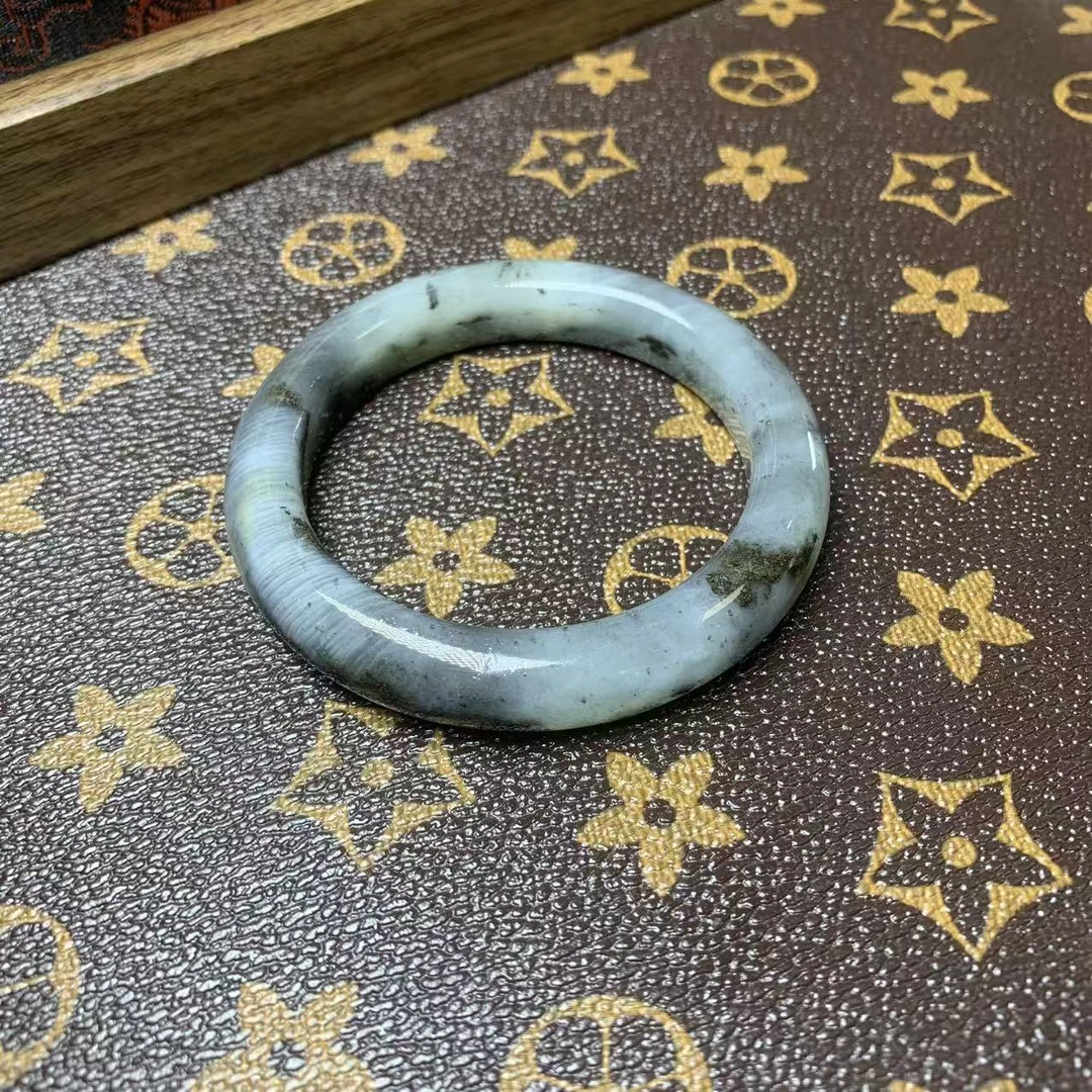 【精品岫玉)55+水墨高冰油润 天然玉石 28(默认微瑕)