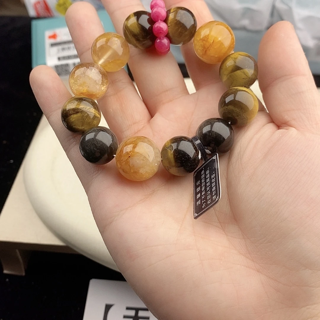 银S925镀金镶嵌手链水晶