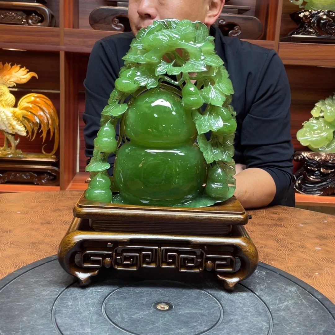 江***训玉手工雕刻岫玉摆件