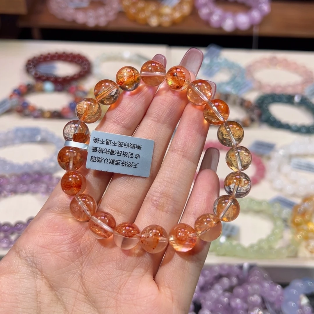 未镶嵌手串水晶10m天花板级冰透芬达胶花