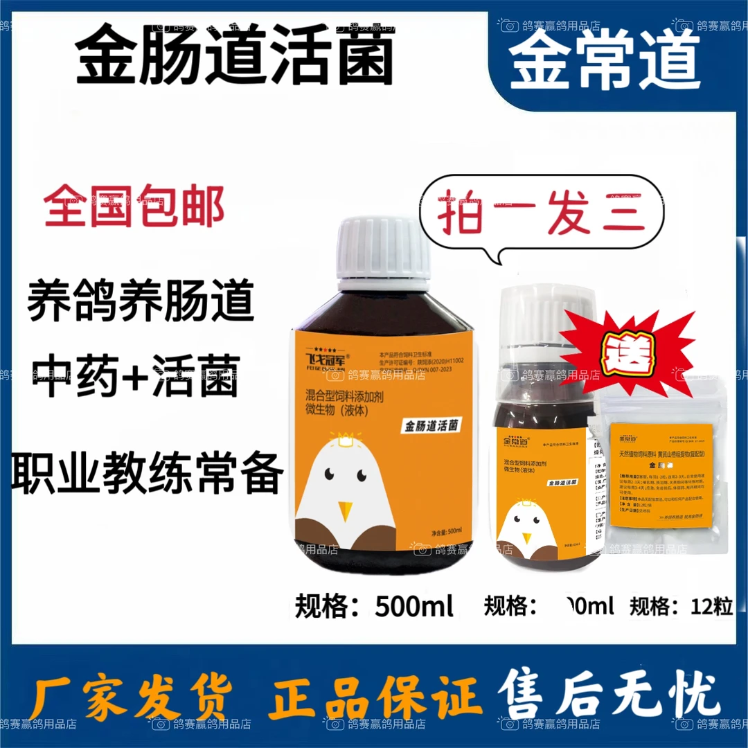 飞戈冠军金肠道活菌信赛鸽子调理肠道菌群消化吸收