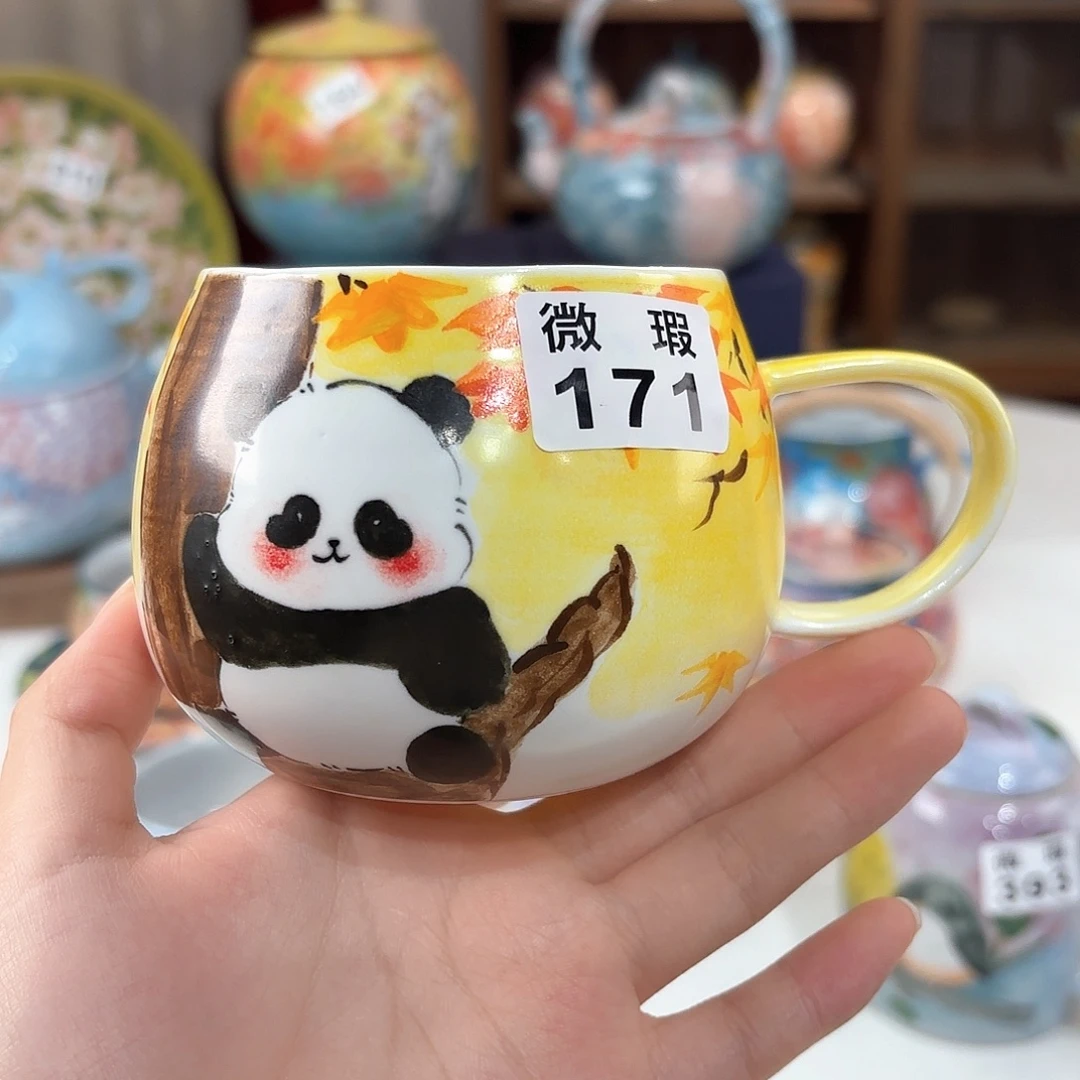 景德镇手绘高温釉下彩陶瓷茶具
