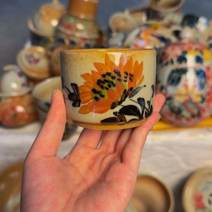 瓷片景德镇陶瓷手工手绘