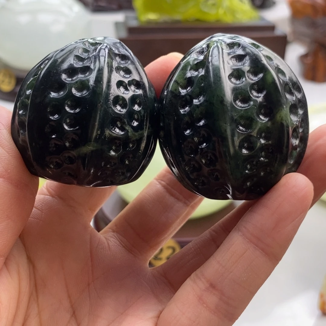 岫玉未镶嵌四大名玉手把件