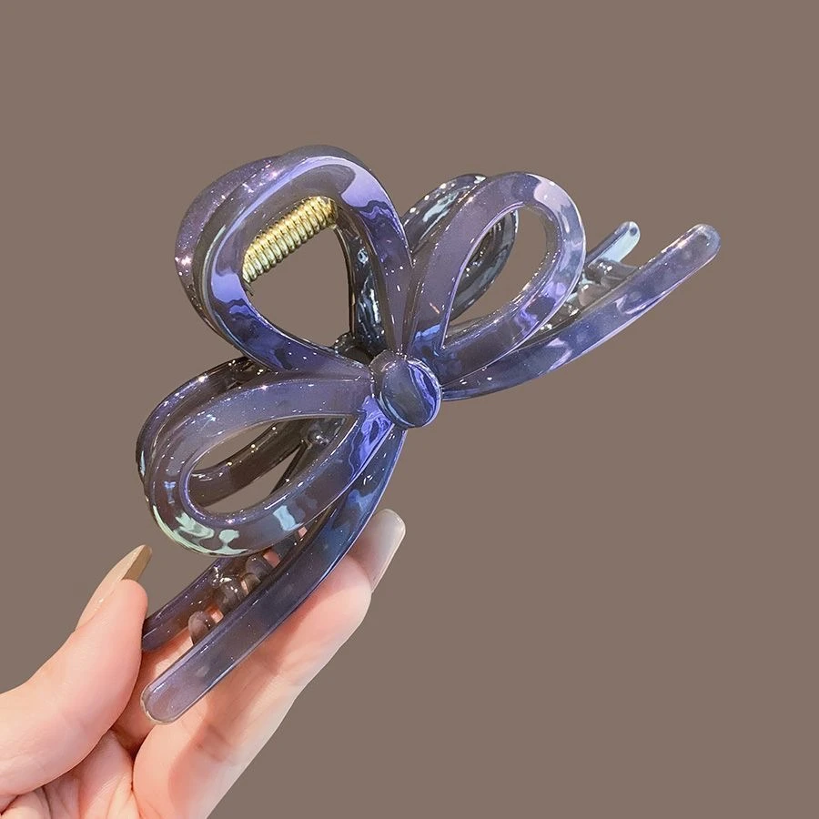 法式高级感大号弧形抓夹女新款后脑勺盘发夹发量大鲨鱼夹发卡夹