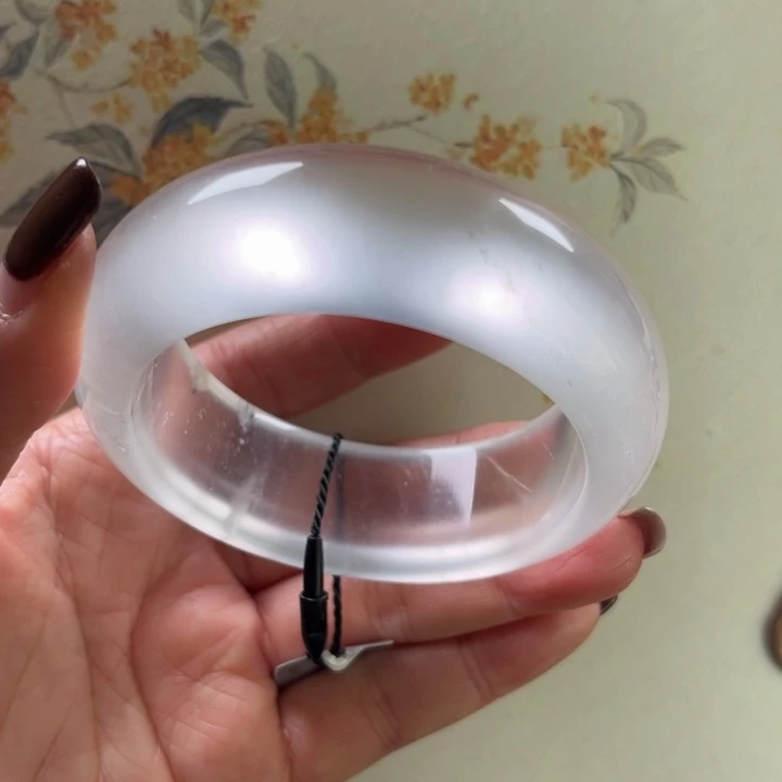 石英质玉未镶嵌手镯53-54微扣