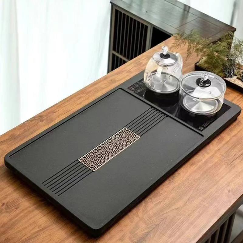 茶盘轻奢茶台烧水壶一体电磁炉家用功夫茶设计桌面茶艺高档