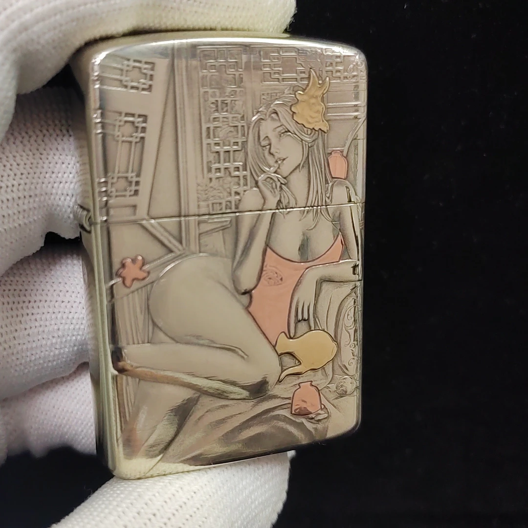 ZORRO佐罗正品美女潘金莲902S白黄紫铜二代DIY定制防风铜机