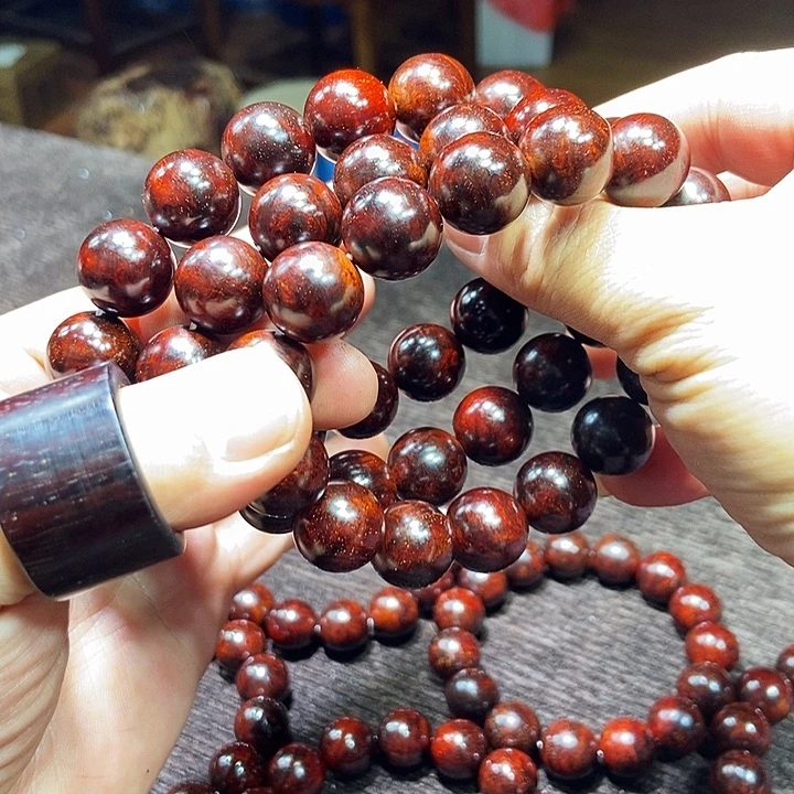 小叶紫檀手串/手链多样性发其一1.5豆瓣螺旋