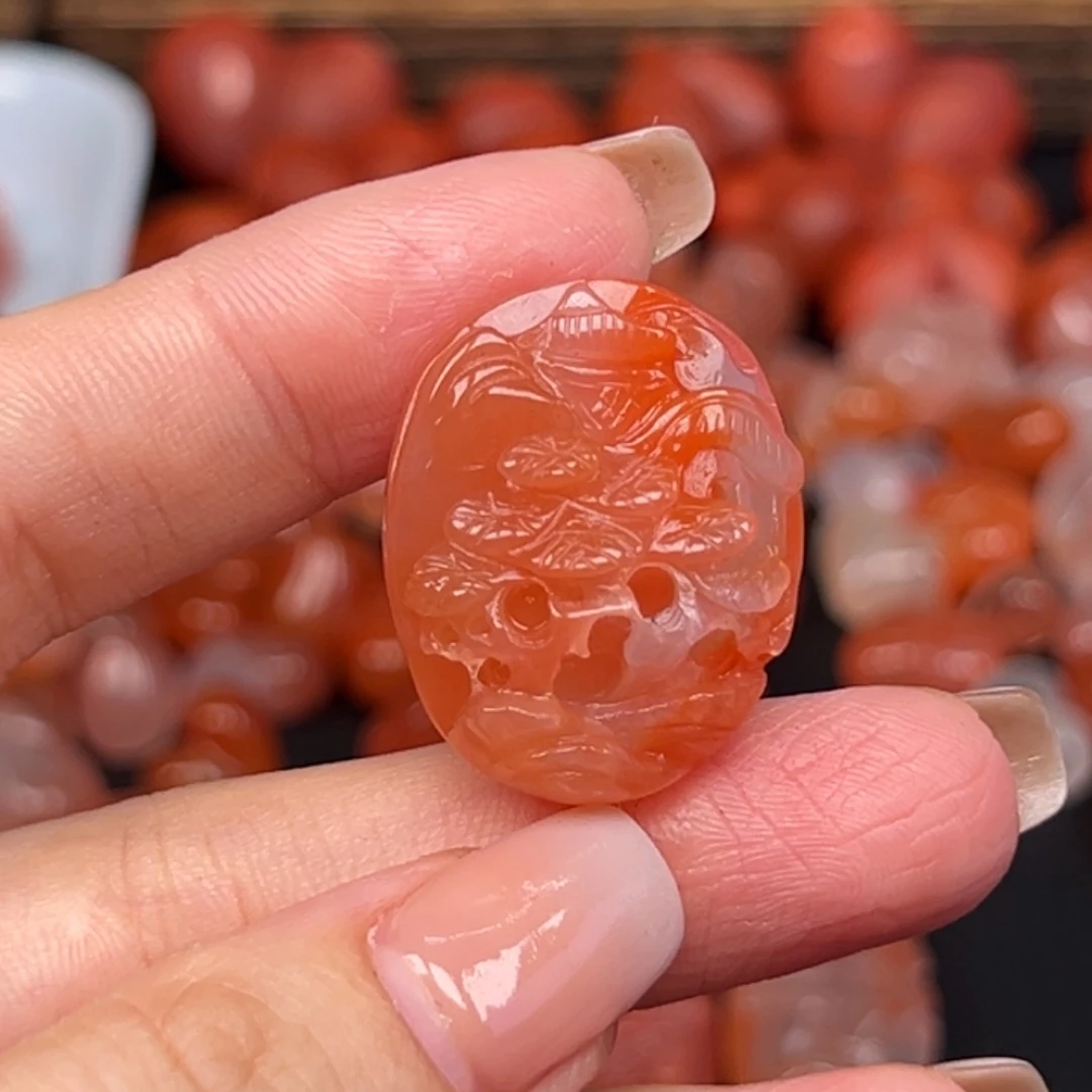 南红玛瑙未镶嵌吊坠(不含链)