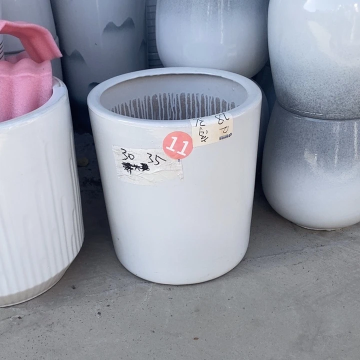 低腰白直桶大号口30/35