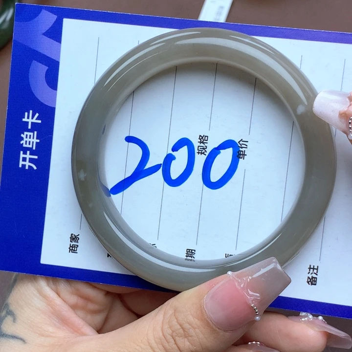 和田玉手镯未镶嵌57