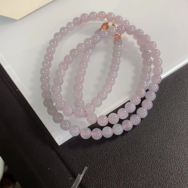 翡翠未镶嵌颈饰项链