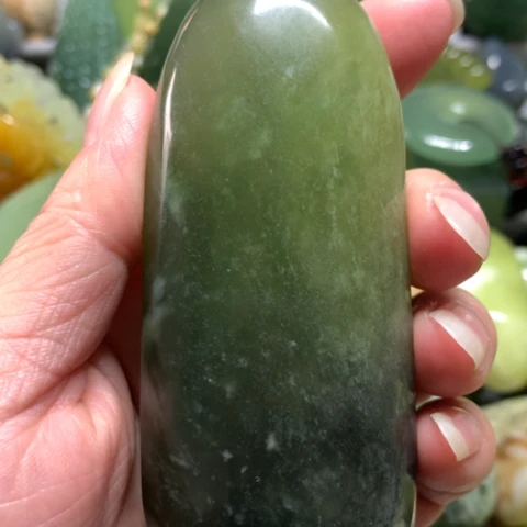 蛇纹石玉未镶嵌手把件