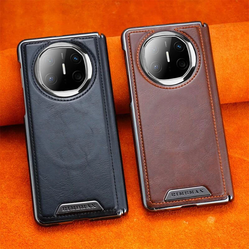 羽唯适用于华为MateX6高档旋转支架手机壳商务MateX5/X3中轴防摔