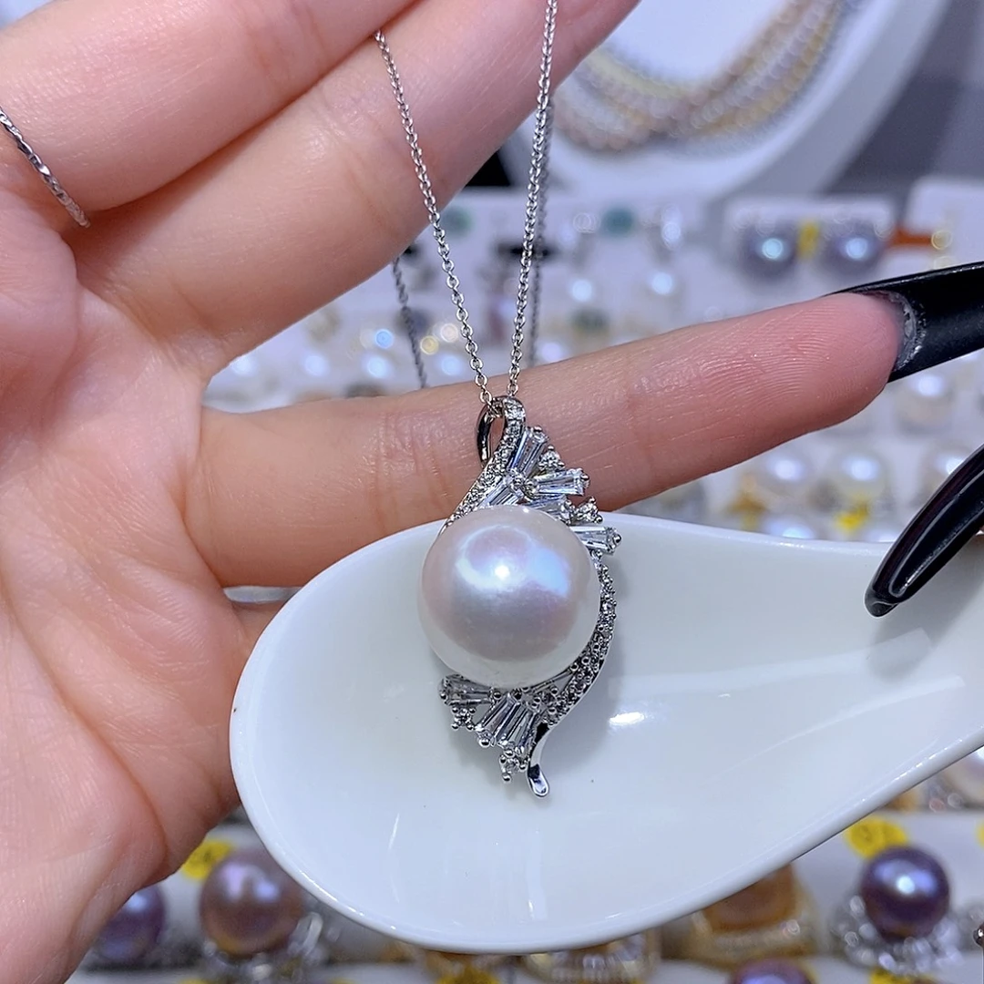 颈饰合金淡水珍珠F