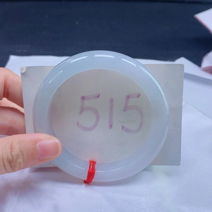 翡翠未镶嵌手镯圈口575767575