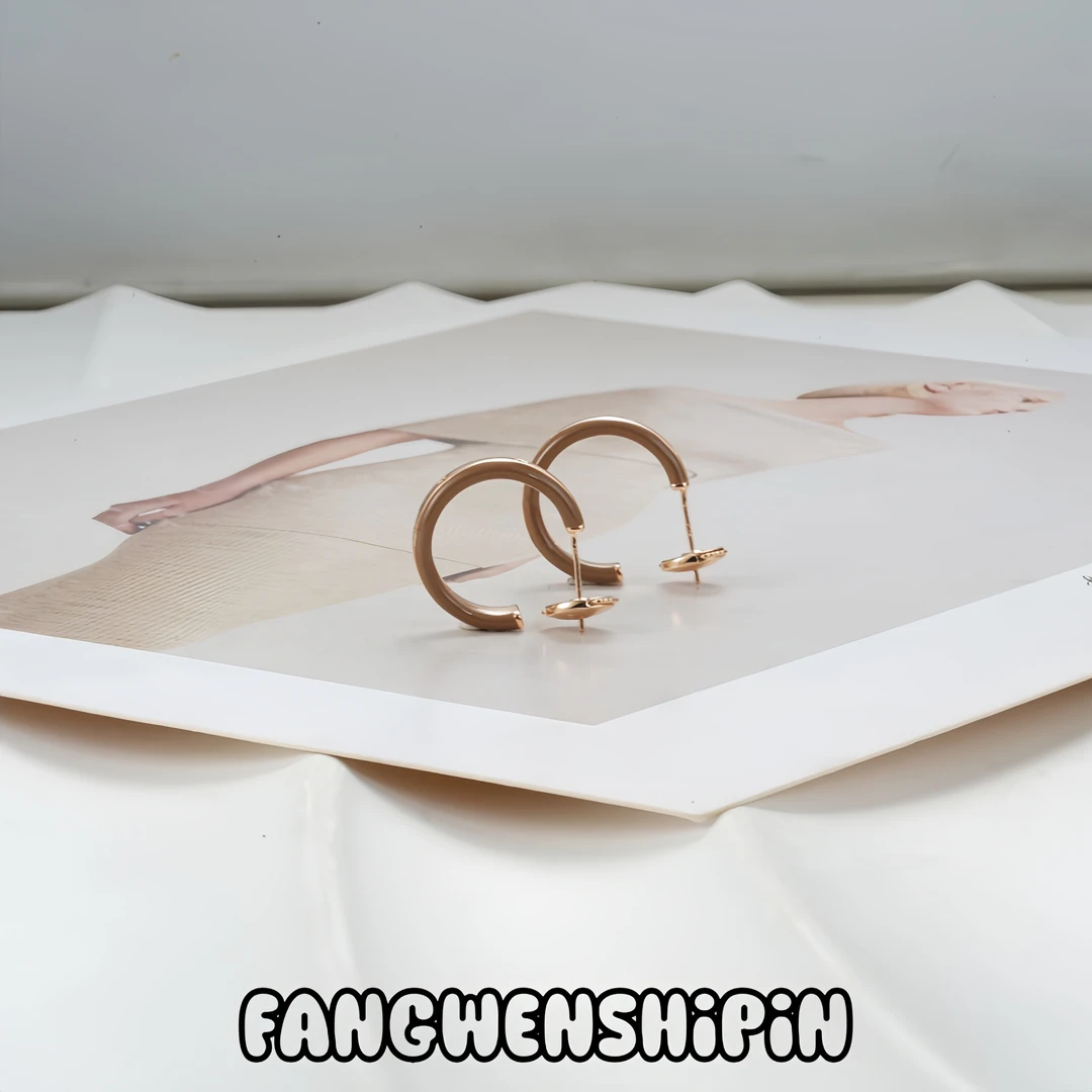 铜合金珐琅耳饰 【镀K金】【925银针】耳环4638