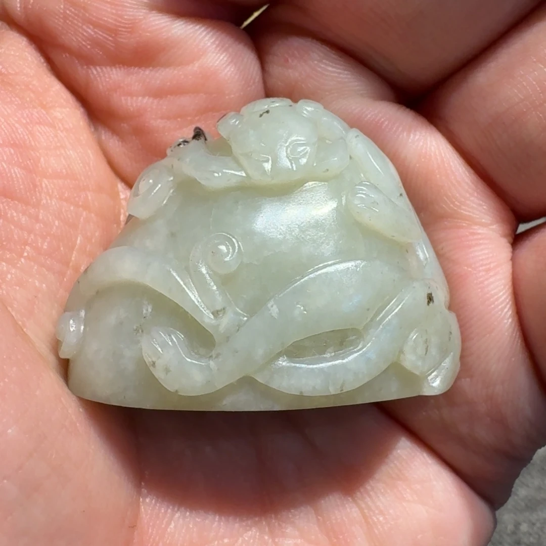 涛****和田玉未镶嵌挂件