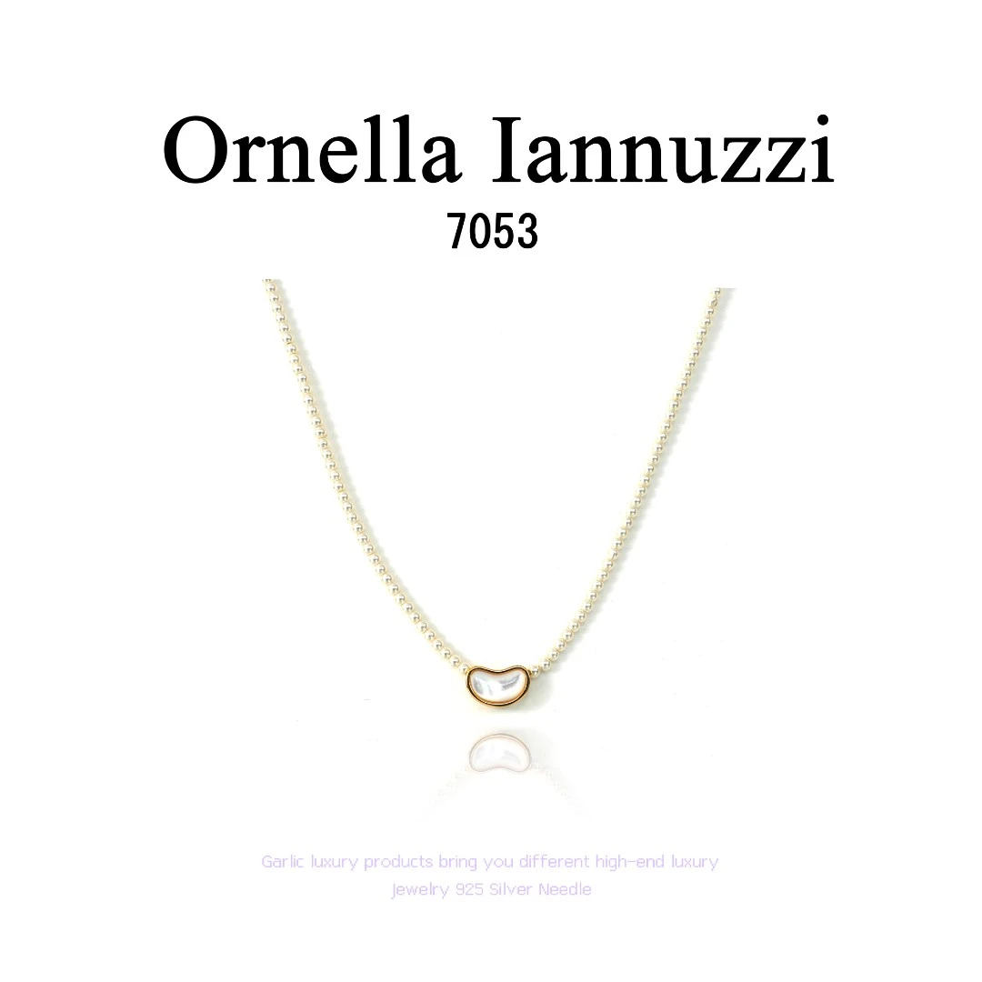 铜合金项链 Ornella Iannuzzi【白豌豆】项链~7053（40+5cm）