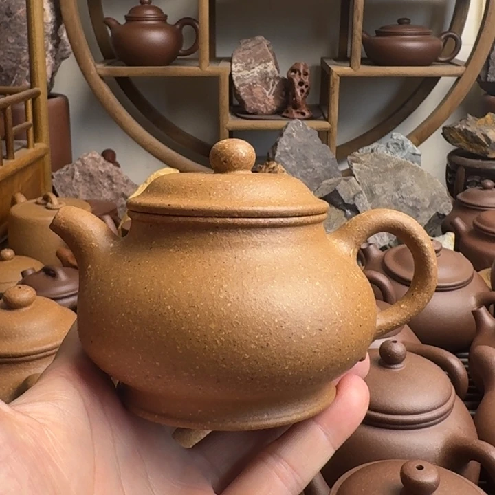 茶壶紫砂潘壶260cc台西梨皮老段