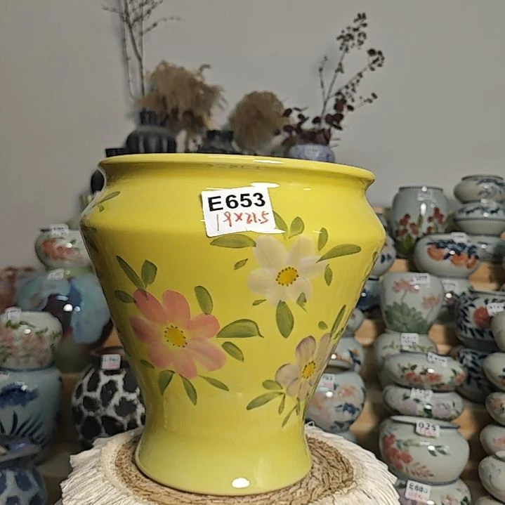 有孔 景德镇高温纯手绘E653